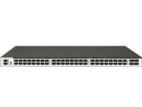 48 个 1GE Base-T 端口，4 个 10GE SFP+端口，三层以太网交换机